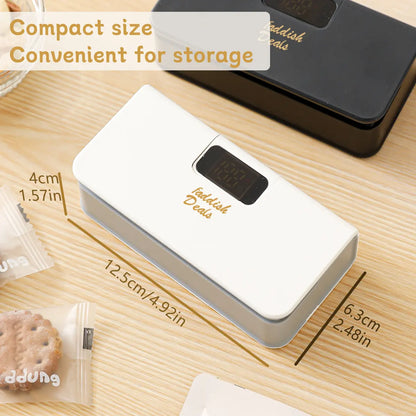 Portable Food Sealing Machine for Snacks, Coffee, and Pet Food Packaging - Rechargeable Compact Device with Bag Cutter and Magnet to Stick on Any Steel Surface