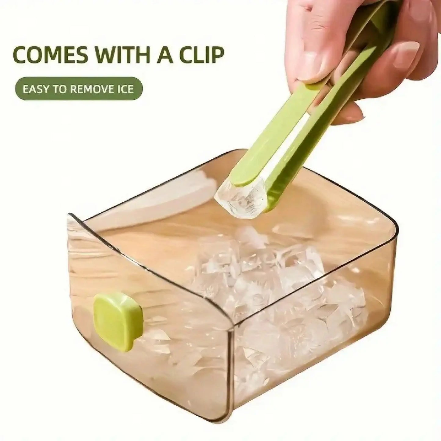 48-Compartment Ice Tray with Easy-Press Lid - Double-Layer Portable Design, Includes Silicone Tray, Durable Plastic Construction,Beverage Cooling, Suitable for Homemade Frozen Foods and Drinks, Ideal for Summer Drinks.
