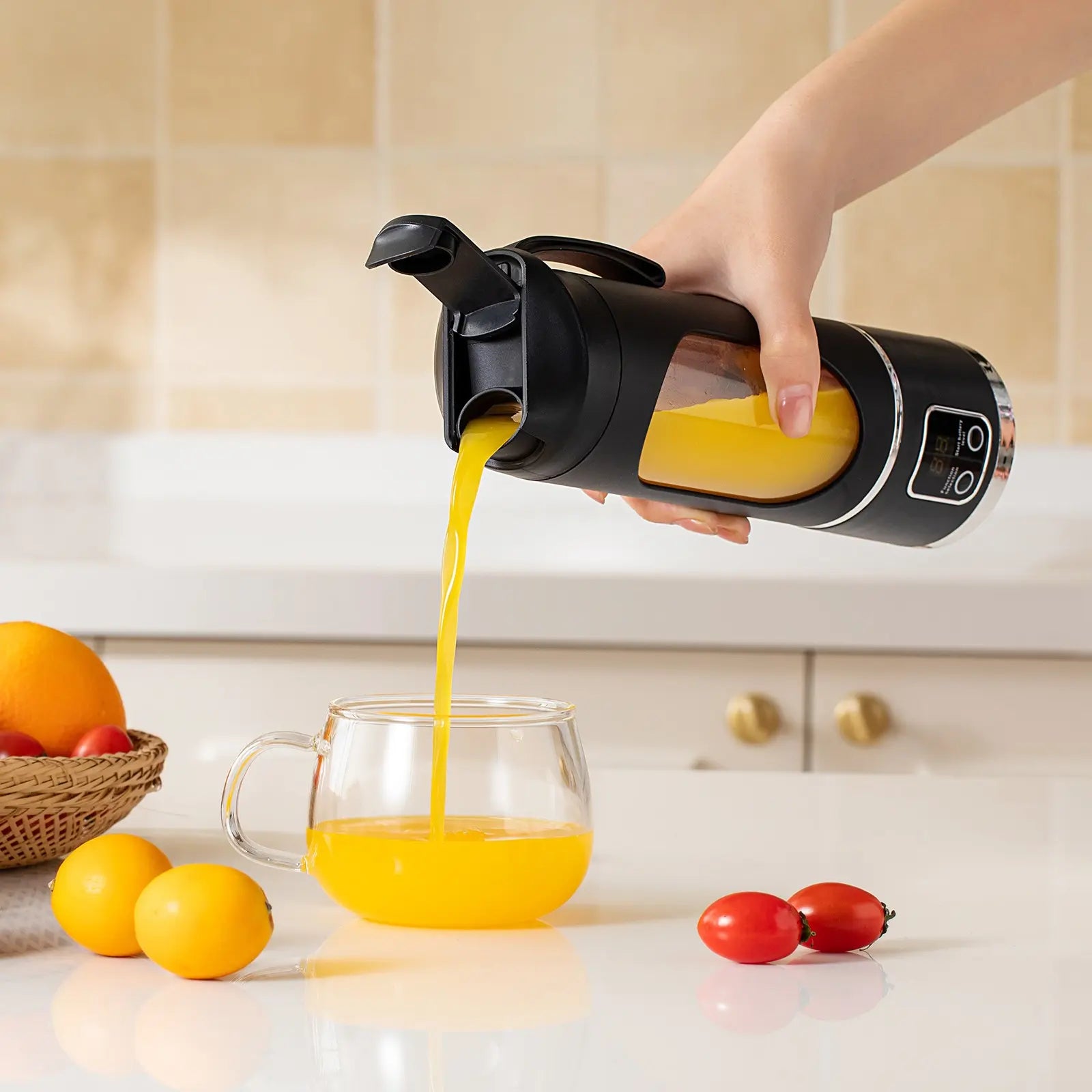 USB Rechargeable Portable Smoothies Blender & Juicer, Fruit & Vegetable Juicer, Household Kitchen Appliances for Home Outdoor Use, Ice Maker Machine, Blender for Shakes, USB Rechargeable Blenders