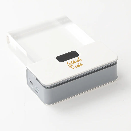 Portable Food Sealing Machine for Snacks, Coffee, and Pet Food Packaging - Rechargeable Compact Device with Bag Cutter and Magnet to Stick on Any Steel Surface